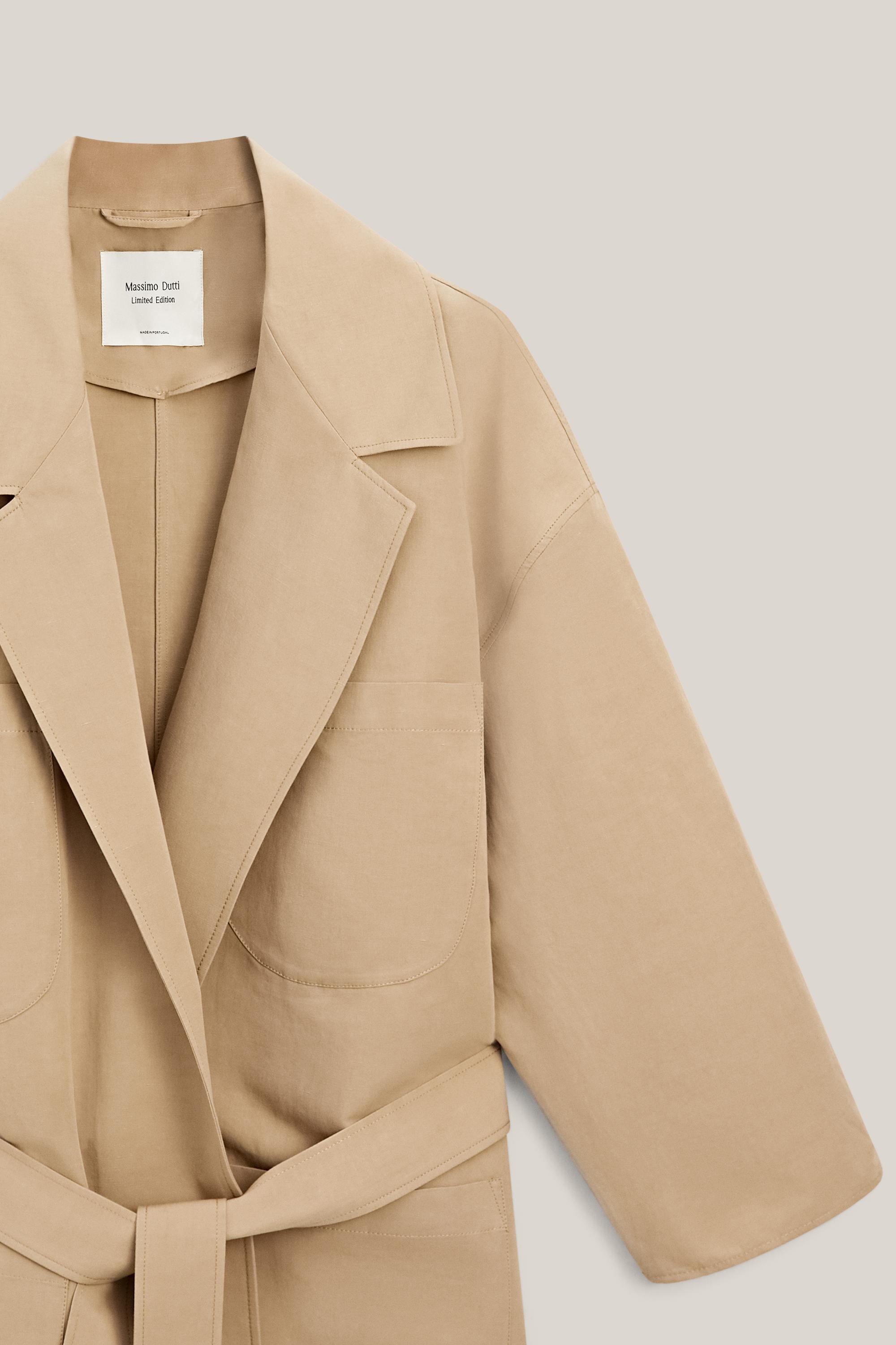 Oversize cotton and linen jacket - LIMITED EDITION